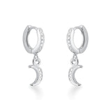 Argola cravejada lua