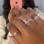 kit blue Lovers aparador crav+solitário azul