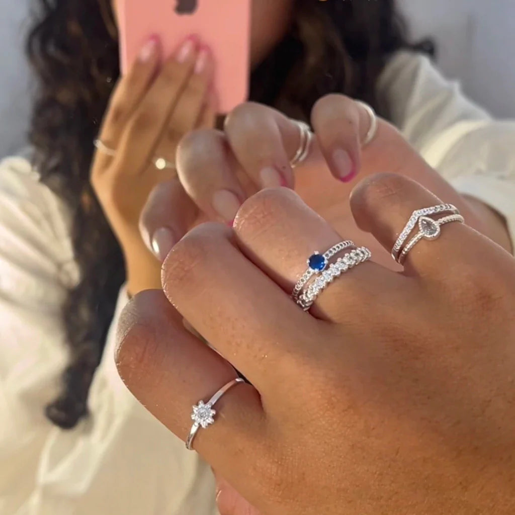 kit blue Lovers aparador crav+solitário azul