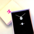 Colar gota cravejado