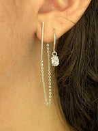 Brinco fio corrente bastão