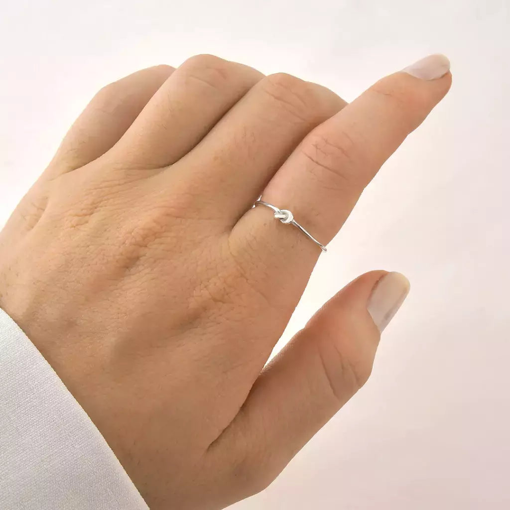 Anel laço minimalista