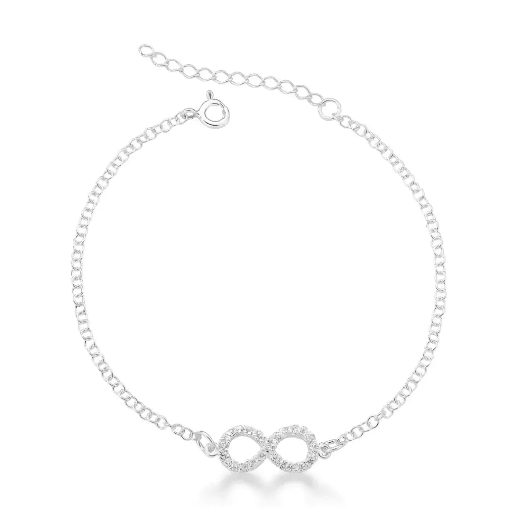 Pulseira infinito cravejado