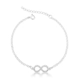 Pulseira infinito cravejado