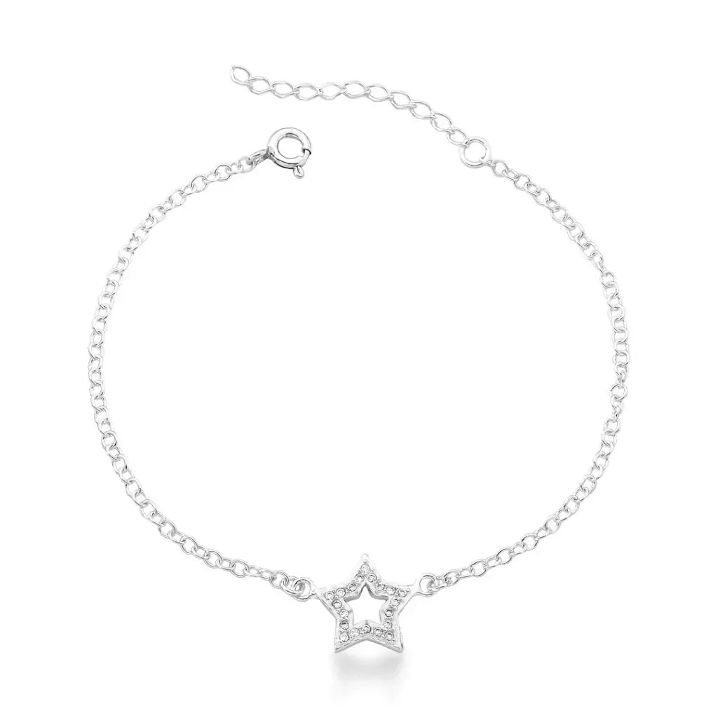 Pulseira estrela cravejada