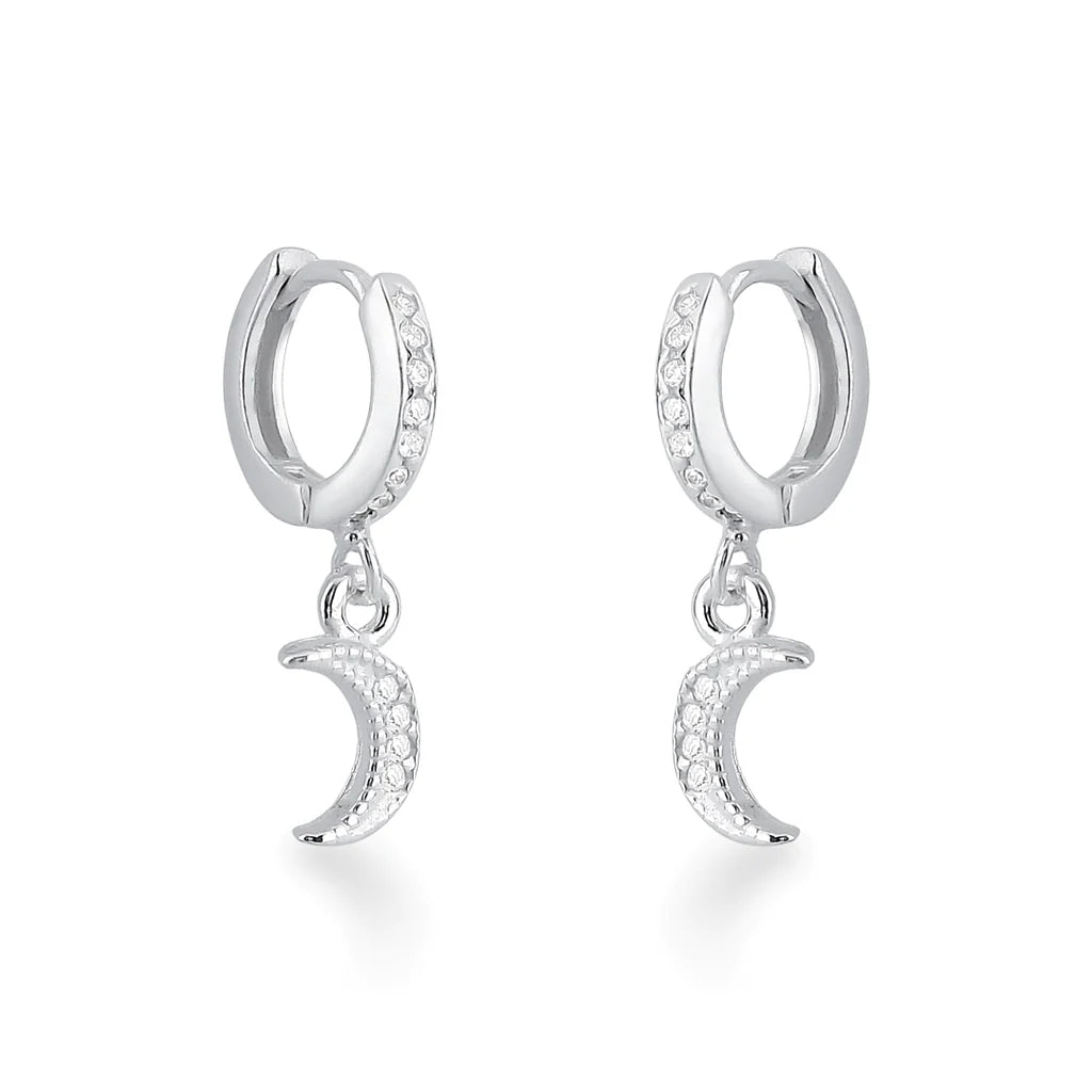 Argola cravejada lua