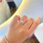 Anel girassol flor zircônia