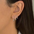 Trio argolas coração