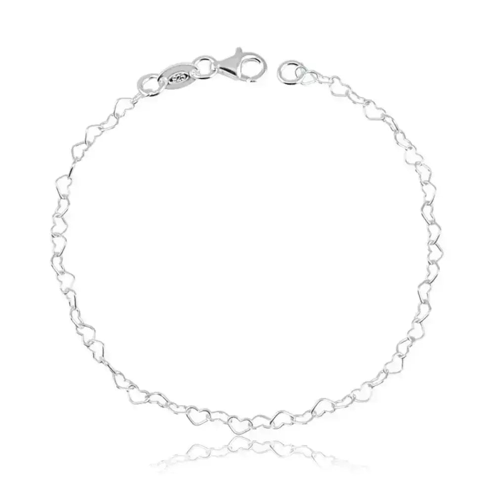 Pulseira elo corrente coração