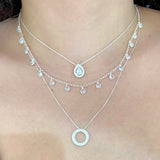 Choker pingentes ponto de luz