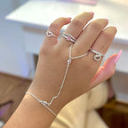 Hand Chain pulseira de mão zirconias